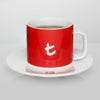 t-SERIES t-MUG & SAUCER CHERRY RED - 250ML