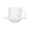 t-SERIES TEA MUG, SAUCER & LID WHITE - 250ML