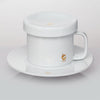 t-SERIES TEA MUG, SAUCER & LID WHITE - 250ML